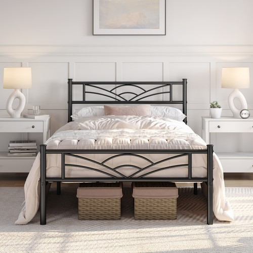 Metal platform bed - metal, with