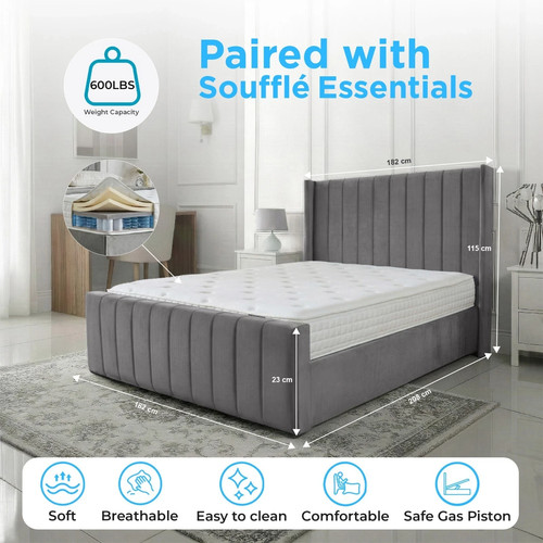 Ottoman storage panel wing - panel, bed