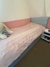 Grey Ottoman Storage Bed Set