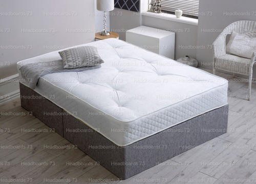 Chenille divan bed - chenille, base