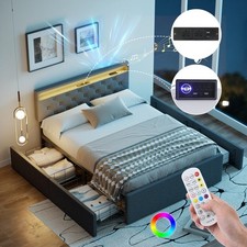 4FT6 DOUBLE STORAGE BED FRAME