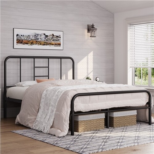 4ft6 double metal bed frame - 4ft6,