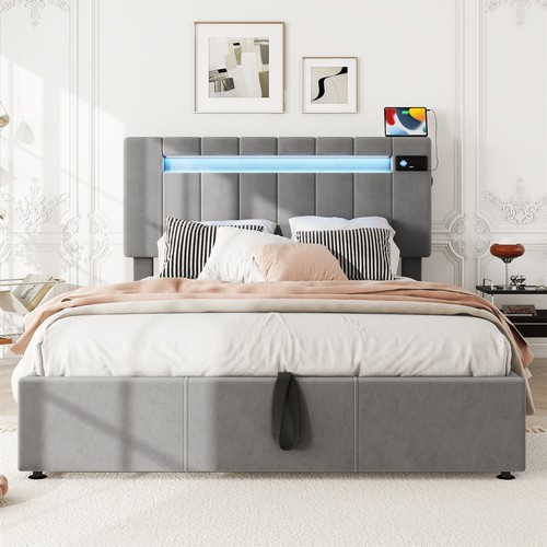 Upholstered bed frame ottoman - upholstered,