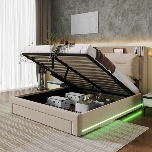 Ottoman storage gas lift - ottoman, 4ft6