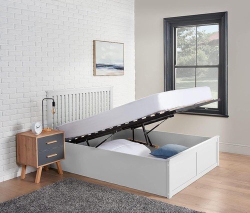 Wooden ottoman bed under - ottoman,